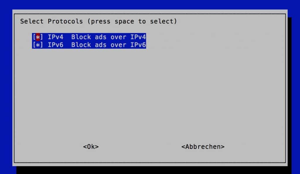 Pi-hole IPv4 IPv6